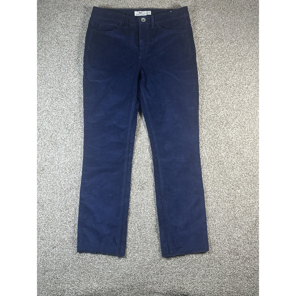 Vineyard Vines Nautical Navy Blue Sz 27‎ Corduroy Stretch jean pants women's